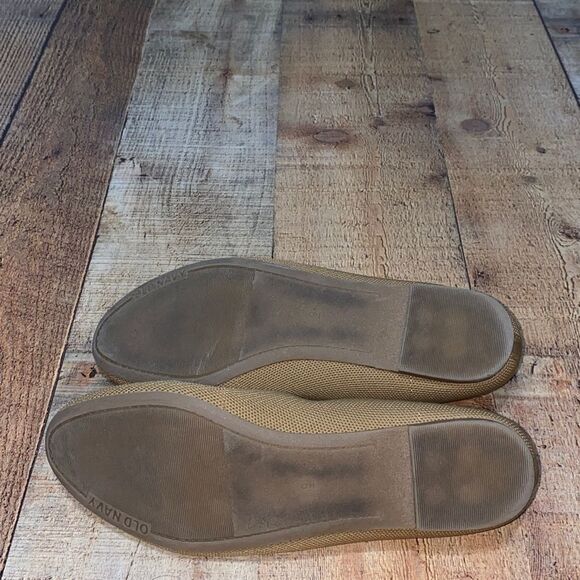 Old navy knit almond toe ballet flats tan - Picture 8 of 9